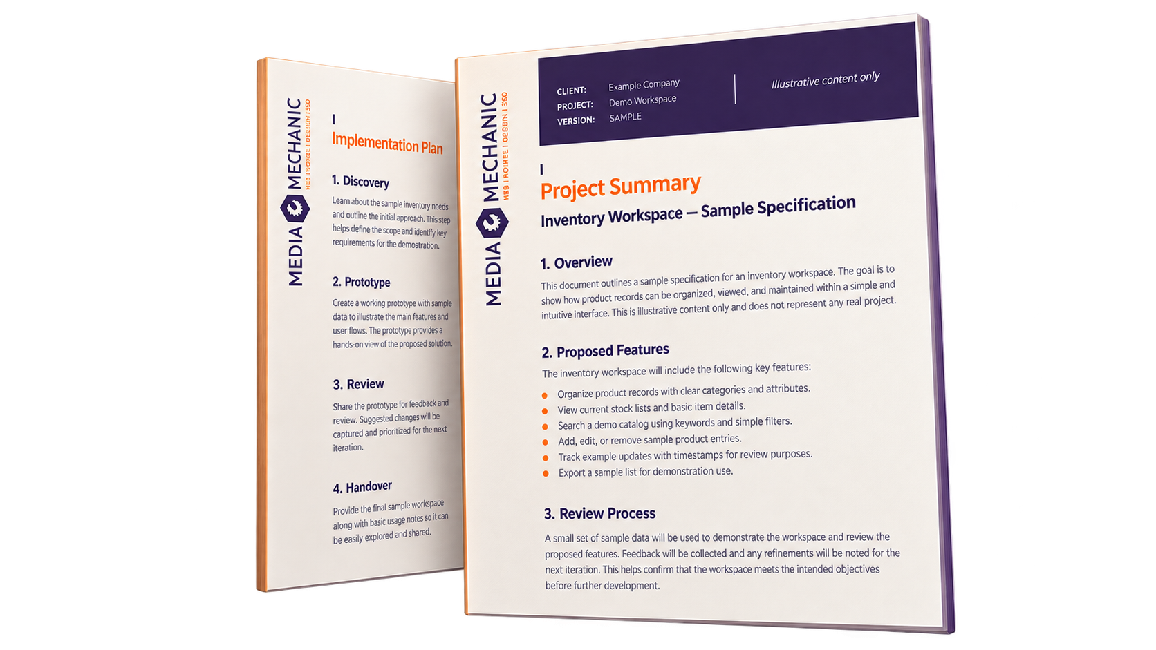 Project specification and implementation plan