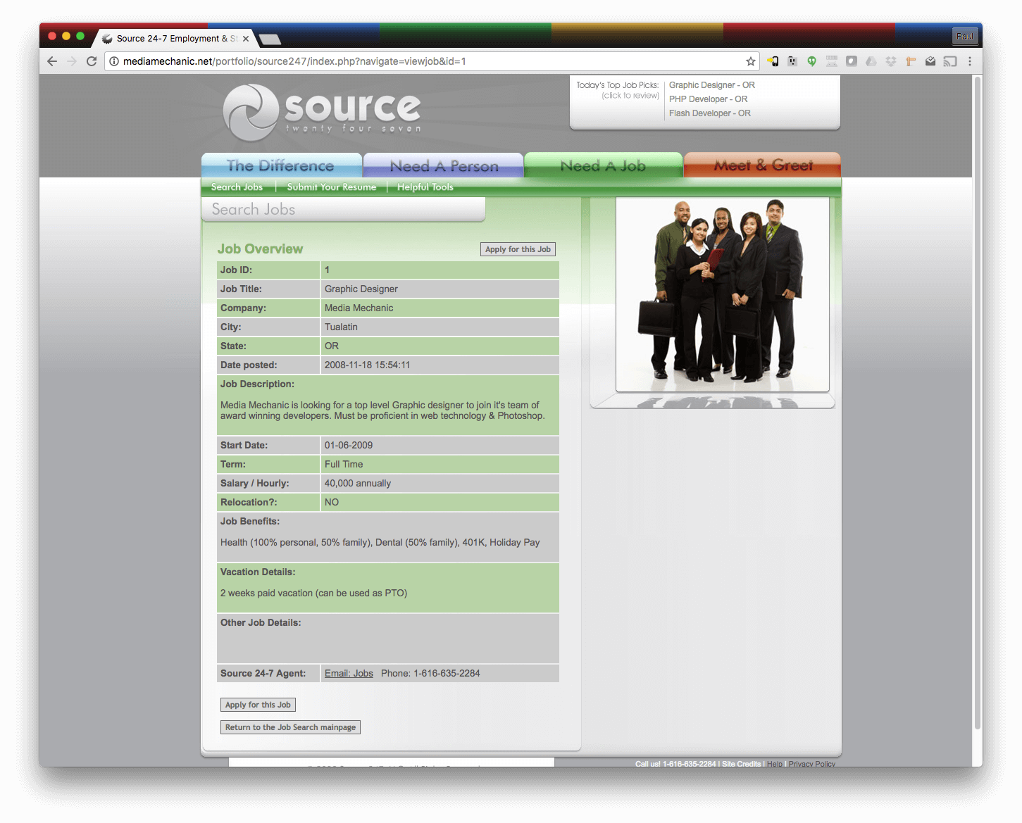 Source 24-7 Website