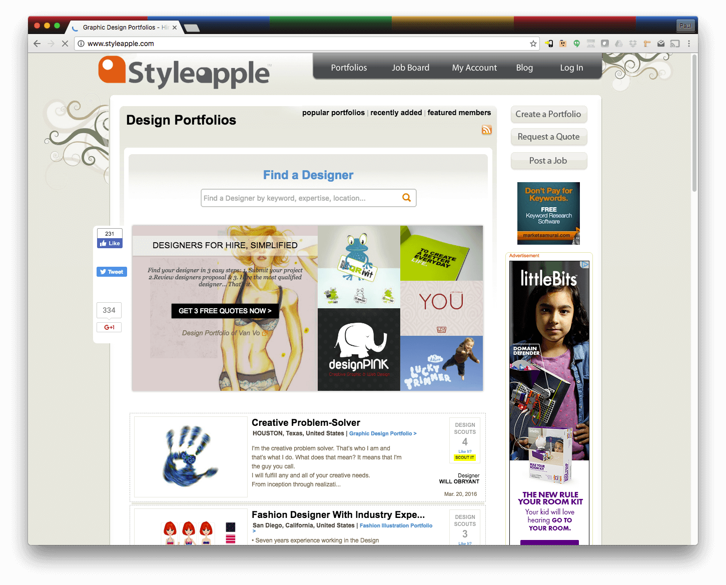 Styleapple Social Media Website