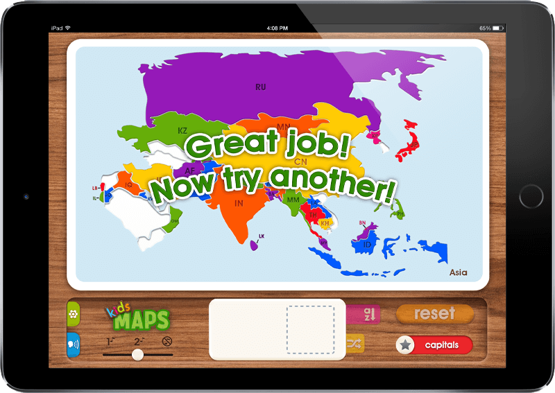 Kids Maps: Asia - iOS & Android app
