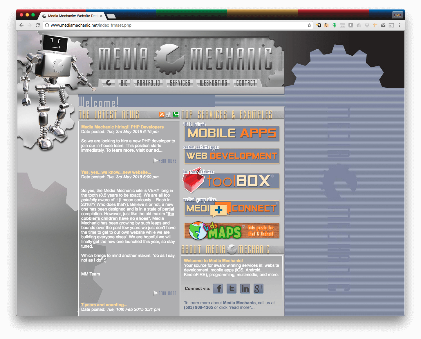 Media Mechanic Website